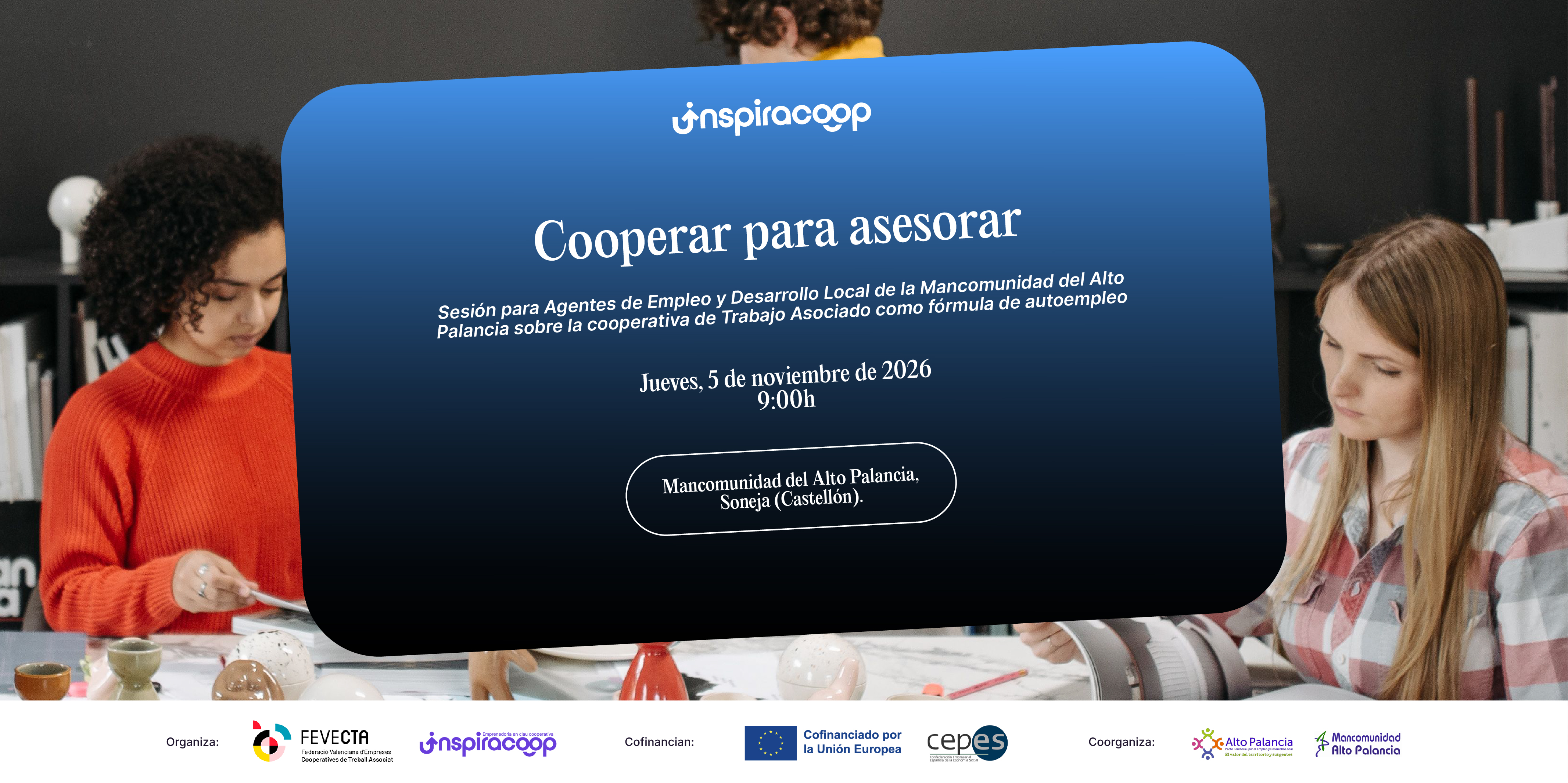 Jornada ‘Cooperar per a assessorar’ per a Agents d'Ocupació i Desenvolupament Local de la Mancomunitat de l'Alt Palància
